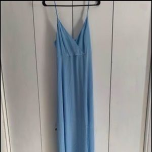 Baby blue formal maxi